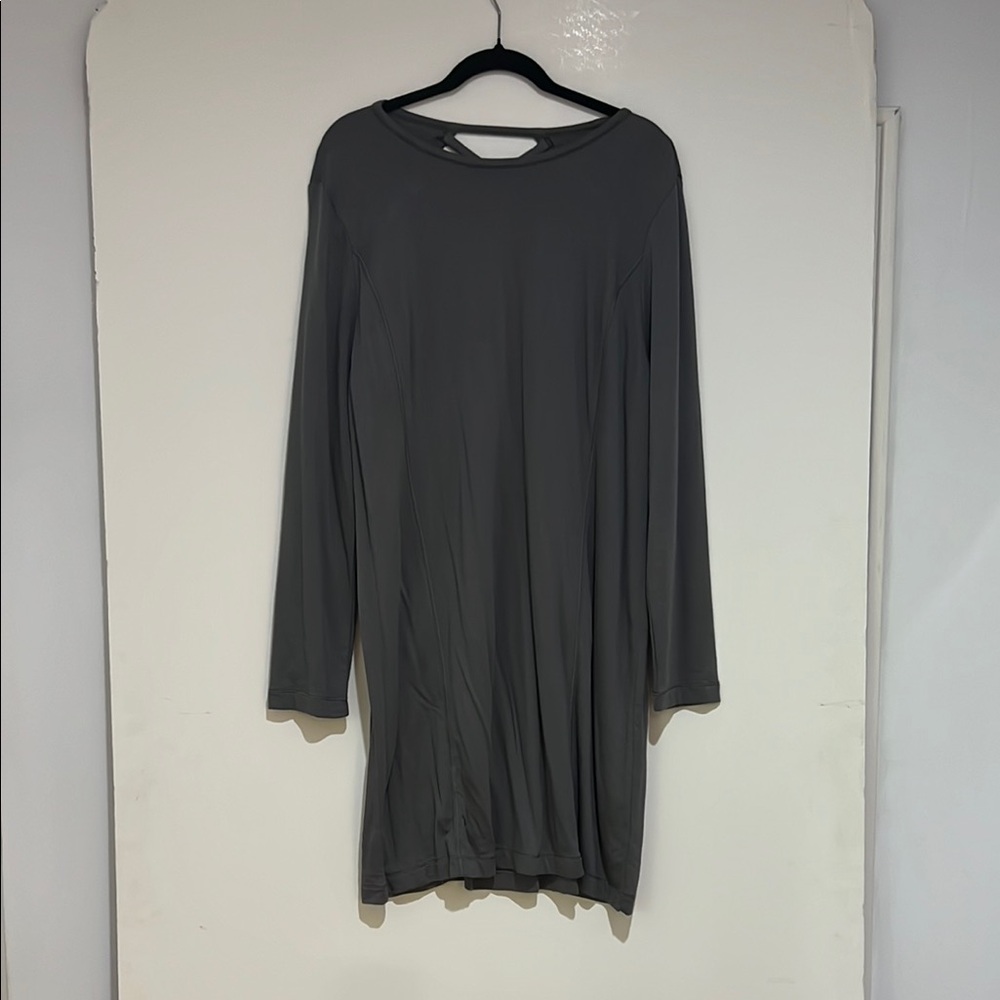 J. Jill Charcoal Long Sleeve Dress